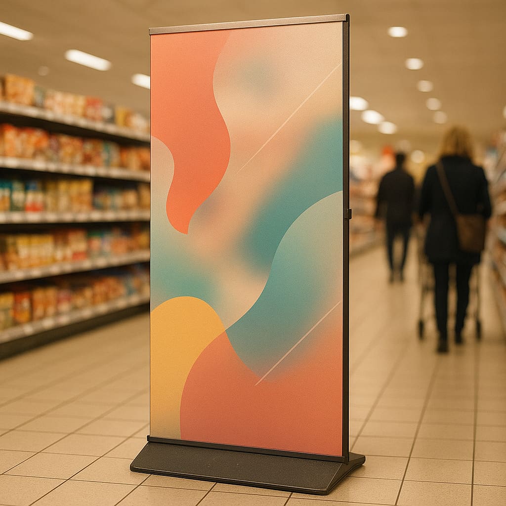Großformatdisplay im Retail-Bereich